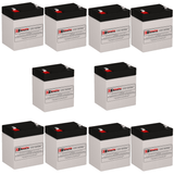 Replacement Battery Kit for APC SMX3000RMLV2U UPS – 10 Pack 12V 5Ah AGM UPS Batteries CB Range
