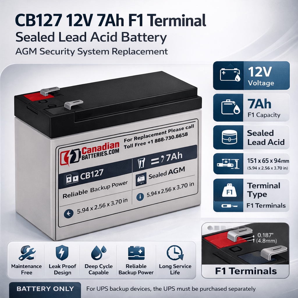 Liftmaster 12v 7ah, 29-NP712 Replacement LA400 gate opener battery Sealed Lead Acid CB Generic
