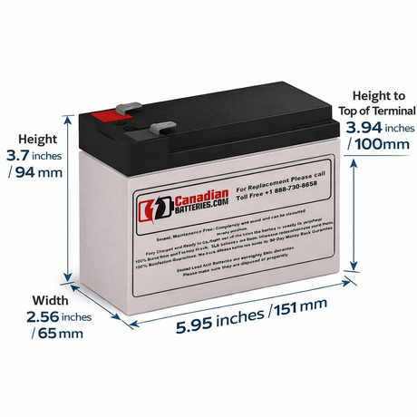 Batteries For Minuteman Pro1500rt - Pro1500rt UPS, 3 X 12v, 9ah - F2 UPS Batteries CB Range