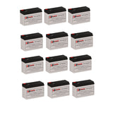 Batteries For Cyberpower Abp72vrm2u UPS, 12 X 12v, 9ah - 108wh UPS Batteries CB Range