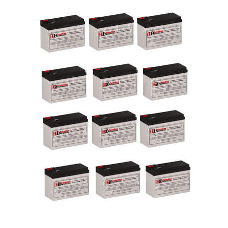 Powerware PW9130N3000R-EBM2U UPS Battery Replacement 12V 9Ah 12 Pack UPS Batteries CB Range