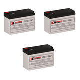 Dell J718N-2U UPS Battery Replacement Kit 12V 9Ah AGM 3 Pack UPS Batteries CB Range