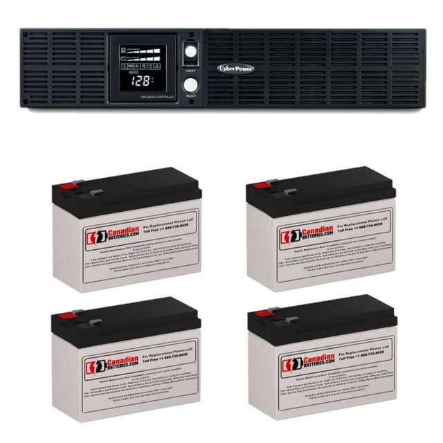 Batteries For Cyberpower Or2200lcdrtxl2u UPS, 4 X 12v, 9ah - 2100 VA / 1650 W UPS Batteries CB Range