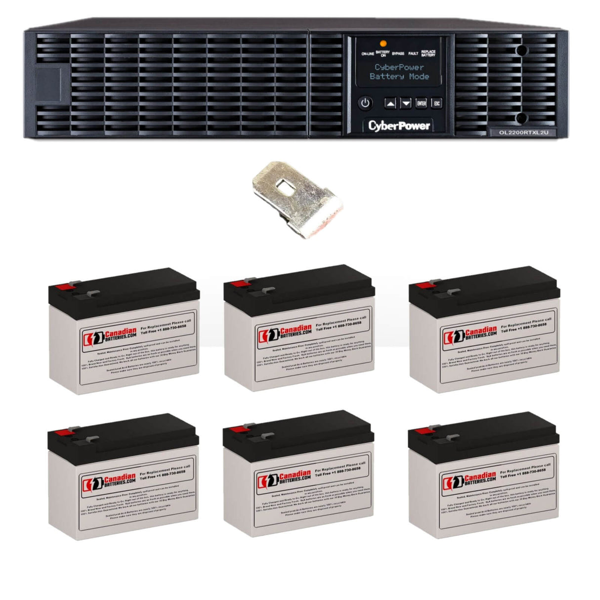 Batteries For Cyberpower Ol2200rtxl2u UPS, 6 X 12v, 9ah - 2200 VA / 1800 W UPS Batteries CB Range