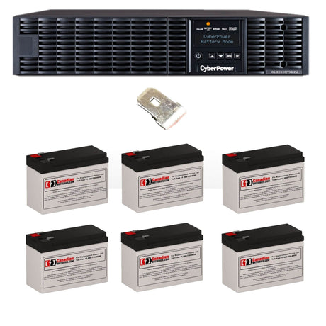 Batteries For Cyberpower Ol2200rtxl2u UPS, 6 X 12v, 9ah - 2200 VA / 1800 W UPS Batteries CB Range
