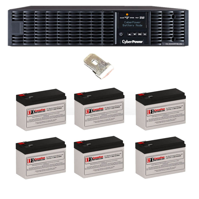 Batteries For Cyberpower Ol2200rtxl2u UPS, 6 X 12v, 9ah - 2200 VA / 1800 W UPS Batteries CB Range