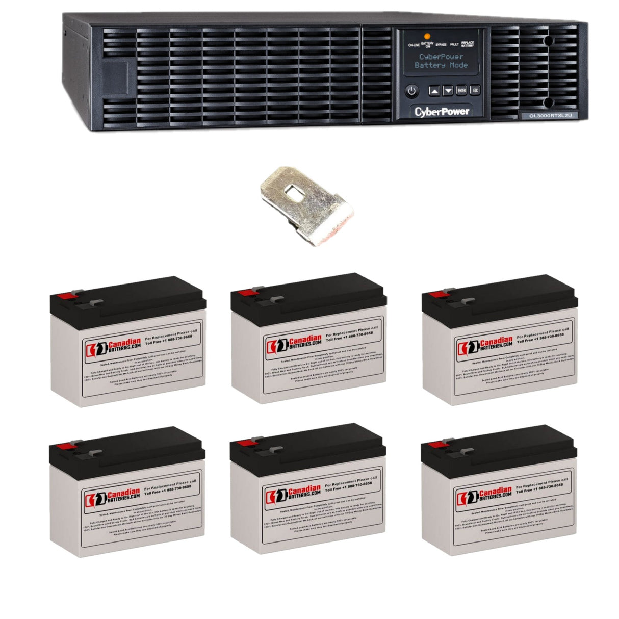 Batteries For Cyberpower Ol3000rtxl2u UPS, 6 X 12v, 9ah - 3000 VA / 2700 W UPS Batteries CB Range