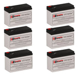 Liebert GXT3-3000RT208 UPS Replacement Battery Kit 6 x 12V 9Ah AGM UPS Batteries CB Range