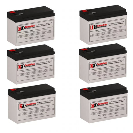 Liebert GXT3-3000RT208 UPS Replacement Battery Kit 6 x 12V 9Ah AGM UPS Batteries CB Range