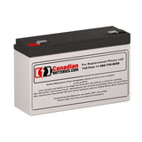 6V, 12Ah, replacement battery for Double Tech Db6-12 with F2 terminals Sealed Lead Acid CB Generic Default Title