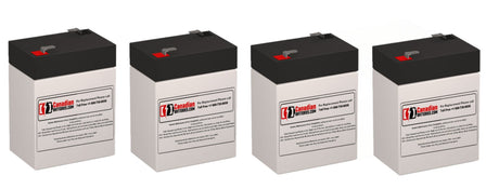 Oneac On400 UPS Battery Replacement Kit 6V 4.5Ah AGM 4 Pack UPS Batteries CB Range
