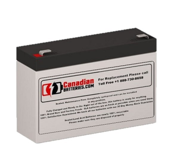 A206/6.5s Suggested replacement battery 6V 7Ah Sealed Lead Acid BB Generic