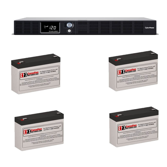 Batteries For Cyberpower Or1000lcdrm1u UPS, 4 X 6v, 7ah - 42wh UPS Batteries CB Range