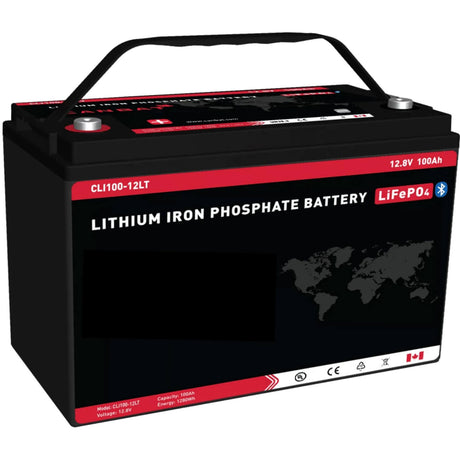 LifePO4, 12V 100Ah Low Temperature Lithium Battery built-In heating system LIFEPO4 Canadianbatteries.com