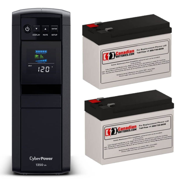 UPS Battery for CyberPower CP1350PFCLCD 1350VA – 12V, 9Ah (2-Pack) UPS Batteries CB Range