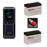 UPS Batteries For CyberPower CP1500AVRLCD3, 2 X 12v, 9ah UPS Batteries CB Range