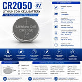 Cr2050 3 Volt Lithium Coin Cell Battery Replacement Coin Cell Batteries Canadianbatteries.com