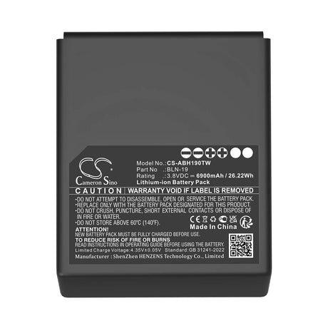 3.8V, Li-ion, 6900mAh, Two-Way Radio battery fits Airbus, BLN-19, 26.22Wh Two-Way Radio Cameron Sino Technology Limited