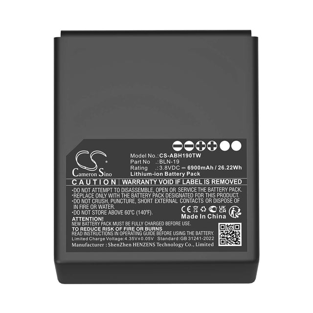 3.8V, Li-ion, 6900mAh, Two-Way Radio battery fits Airbus, BLN-19, 26.22Wh Two-Way Radio Cameron Sino Technology Limited