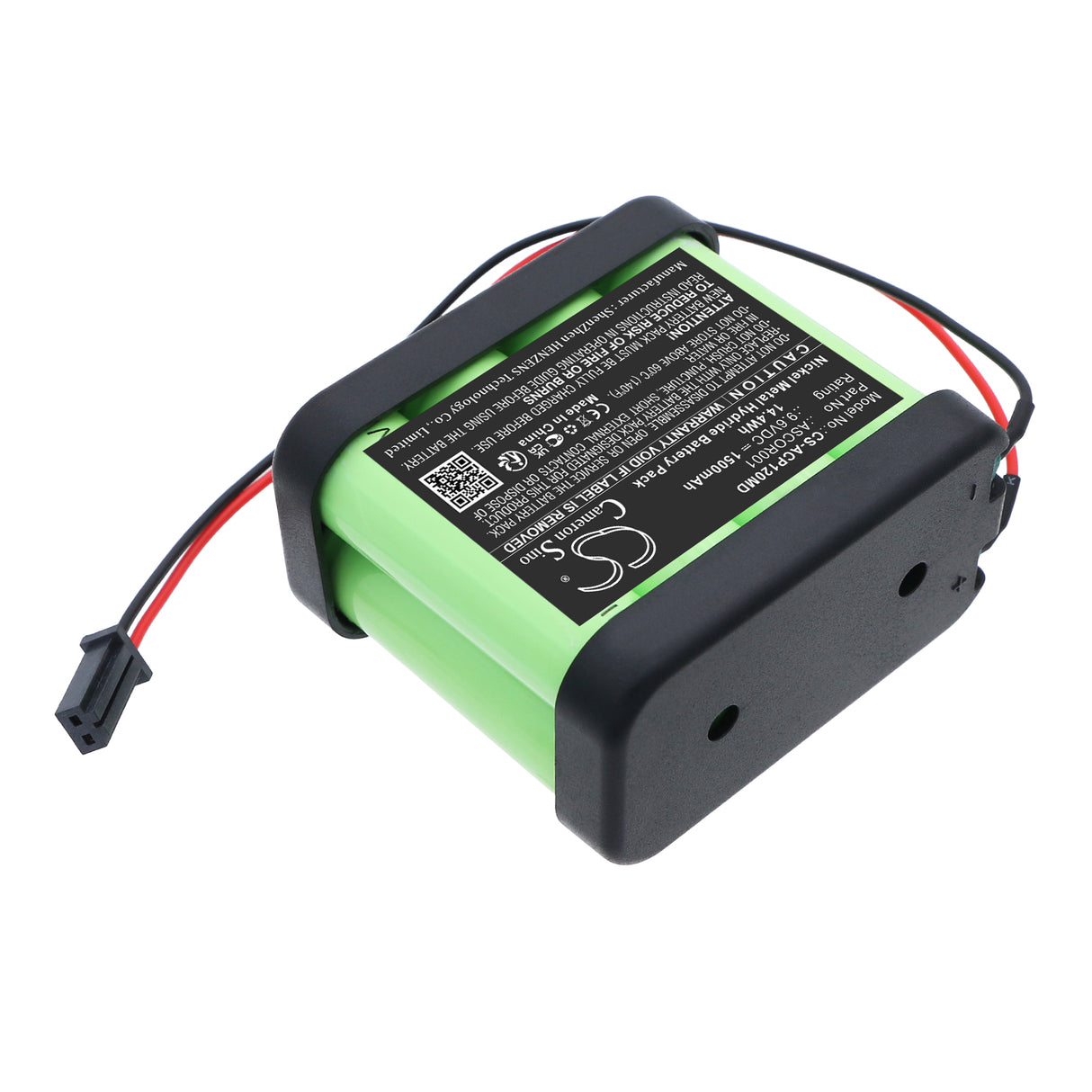 9.6V, Ni-MH, 1500mAh, Medical battery fits Ascor, ASCOR001, AP12, AP22, 14.4Wh Medical Cameron Sino Technology Limited