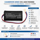 7.4V, Li-ion, 2600mAh, Medical battery fits Aspel, INR18650-2S, AsCard, M-Trace electrocardiographs, 19.24Wh Medical Cameron Sino Technology Limited