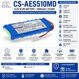 Cameron Sino CS-AES510MD Battery for Aeonmed Shangrila 510 – 12V 2000mAh Ni-MH Medical Cameron Sino Technology Limited (Medical)