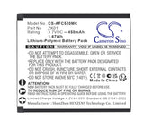 3.7V, Li-Polymer, 450mAh, Camera battery fits AgfaPhoto, ZK01, Realishot DC5200, 1.67Wh Camera Cameron Sino Technology Limited