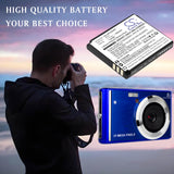 3.7V, Li-Polymer, 450mAh, Camera battery fits AgfaPhoto, ZK01, Realishot DC5200, 1.67Wh Camera Cameron Sino Technology Limited