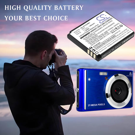 3.7V, Li-Polymer, 450mAh, Camera battery fits AgfaPhoto, ZK01, Realishot DC5200, 1.67Wh Camera Cameron Sino Technology Limited