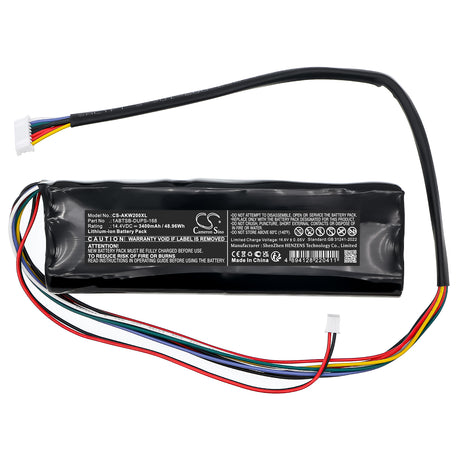 14.4V, Li-ion, 3400mAh, Amplifier battery fits Akai, 1ABTSB-DUPS-168, LIVE II, MPC Live, 48.96Wh Amplifier Cameron Sino Technology Limited