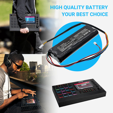 14.4V, Li-ion, 3400mAh, Amplifier battery fits Akai, 1ABTSB-DUPS-168, LIVE II, MPC Live, 48.96Wh Amplifier Cameron Sino Technology Limited
