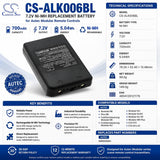 Cameron Sino CS-ALK006BL Replacement Battery for Autec Modular Remote Controls – 7.2V 700mAh Ni-MH Crane Remote Control Cameron Sino Technology Limited