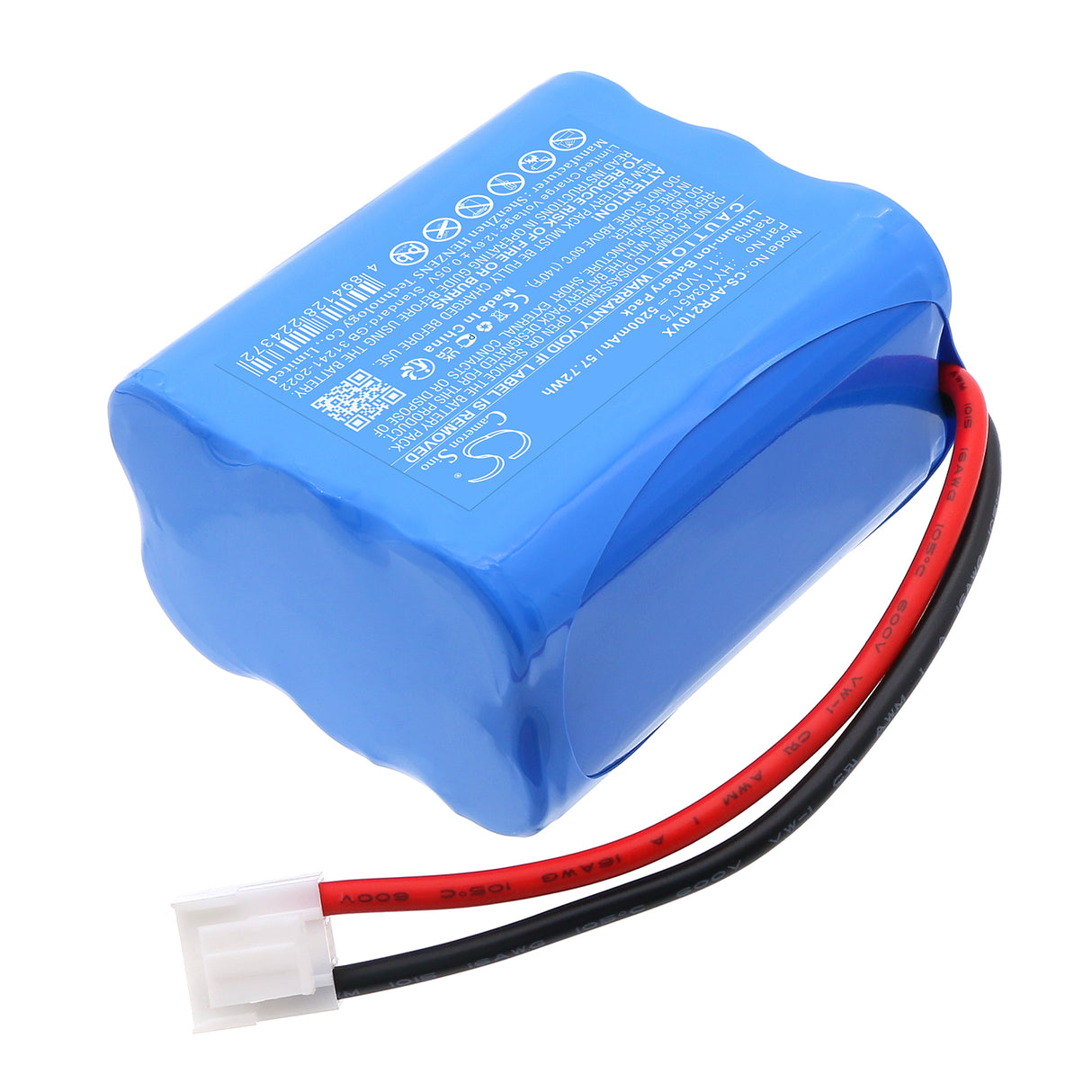 11.1V, Li-ion, 5200mAh, Vacuum battery fits Aiper, HYY0345175, SE Cordless Robotic Pool Cleaner, 57.72Wh Vacuum Cameron Sino Technology Limited
