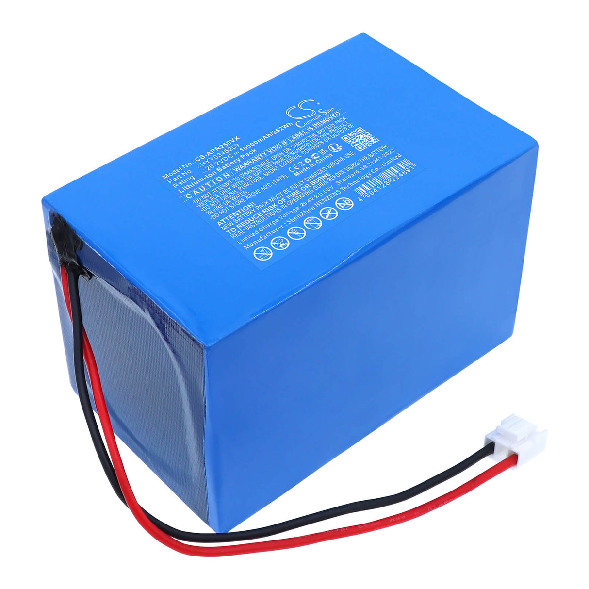 25.2V, Li-ion, 10000mAh, Vacuum battery fits Aiper, HYY0345259, Seagull 3000 Wall-Climbing Cordless Pool Cleaner, 252Wh Vacuum Cameron Sino Technology Limited (Dangerous Goods)