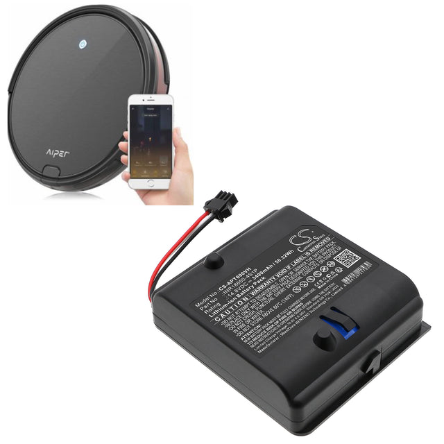 14.8V, Li-ion, 3400mAh, Vacuum battery fits Aiper, Inr18650-4s1p, Mt600, 50.32Wh Vacuum Cameron Sino Technology Limited