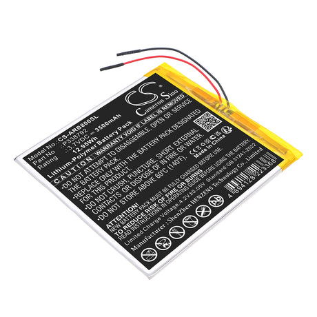 3.7V, Li-Polymer, 3500mAh, Tablet battery fits Archos, P338792, 8OB Xenon, 12.95Wh Tablet Cameron Sino Technology Limited