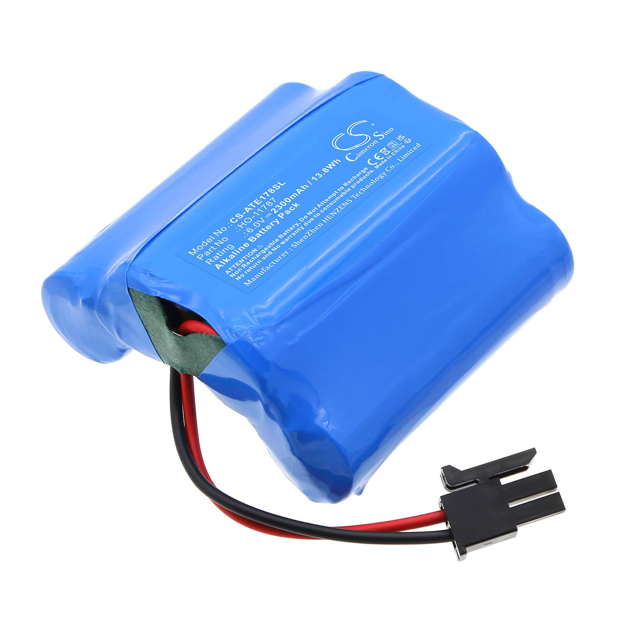 6.0V, Alkaline, 2300mAh, Equipment, Survey, Test battery fits Ats Electro-Lube, HO-11787, MD125, 13.8Wh Equipment, Survey, Test Cameron Sino Technology Limited