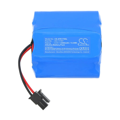 6.0V, Alkaline, 2300mAh, Equipment, Survey, Test battery fits Ats Electro-Lube, HO-11787, MD125, 13.8Wh Equipment, Survey, Test Cameron Sino Technology Limited