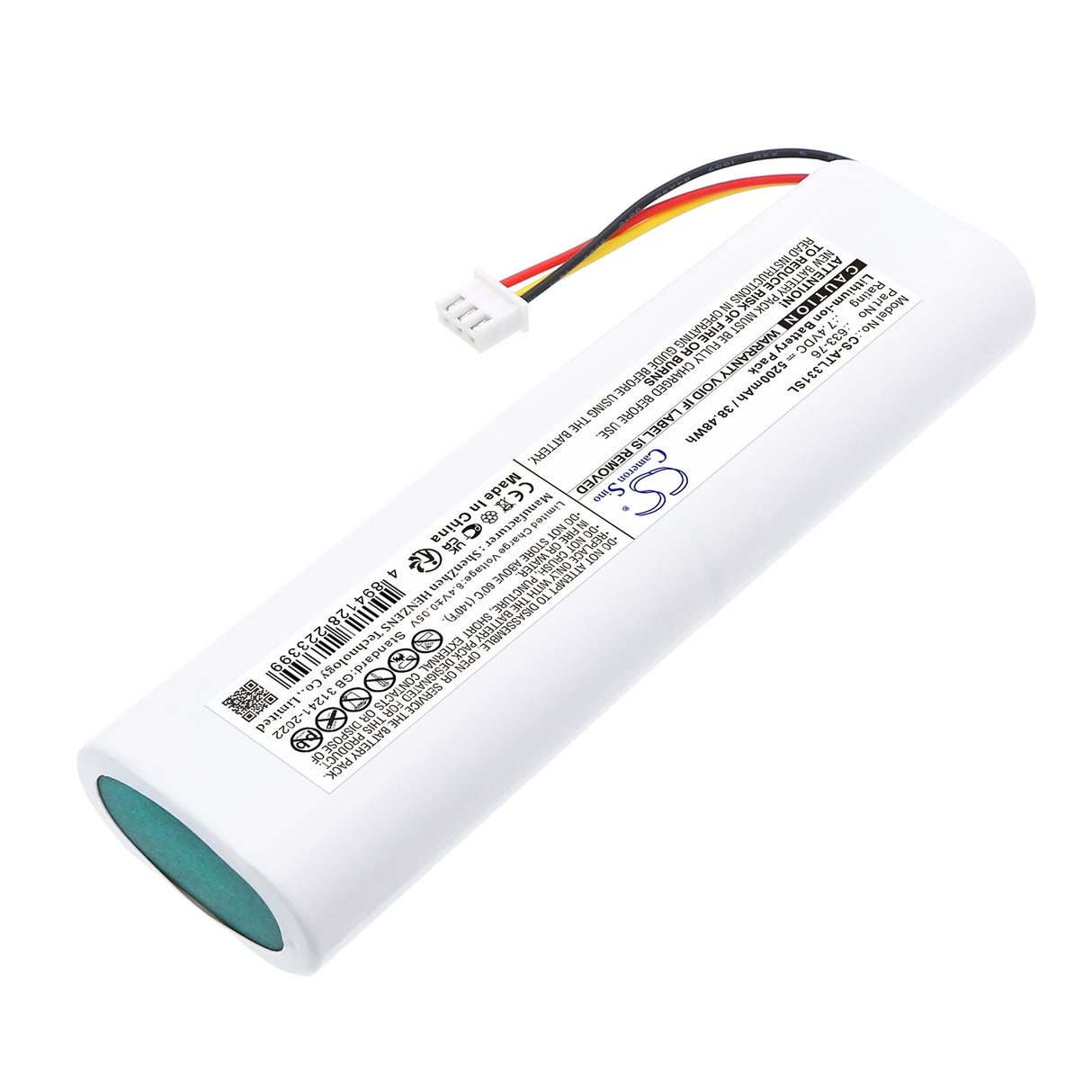 7.4V, Li-ion, 5200mAh, Equipment, Survey, Test battery fits Anritsu, 633-76, S331L, 38.48Wh Equipment, Survey, Test Cameron Sino Technology Limited