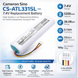 7.4V, Li-ion, 5200mAh, Equipment, Survey, Test battery fits Anritsu, 633-76, S331L, 38.48Wh Equipment, Survey, Test Cameron Sino Technology Limited