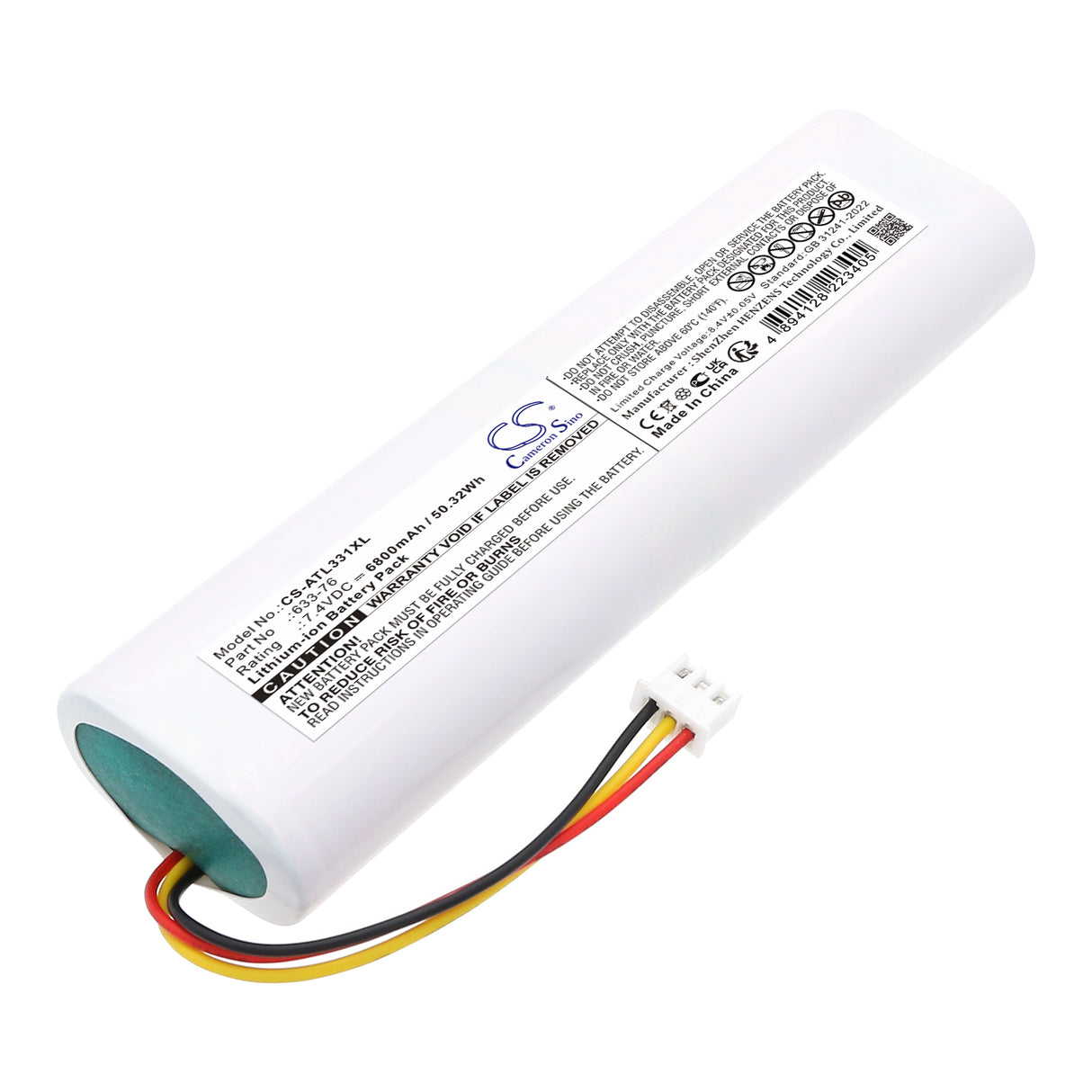 7.4V, Li-ion, 6800mAh, Equipment, Survey, Test battery fits Anritsu, 633-76, S331L, 50.32Wh Equipment, Survey, Test Cameron Sino Technology Limited