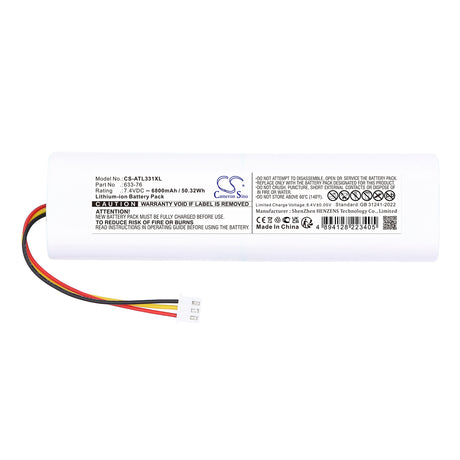 7.4V, Li-ion, 6800mAh, Equipment, Survey, Test battery fits Anritsu, 633-76, S331L, 50.32Wh Equipment, Survey, Test Cameron Sino Technology Limited