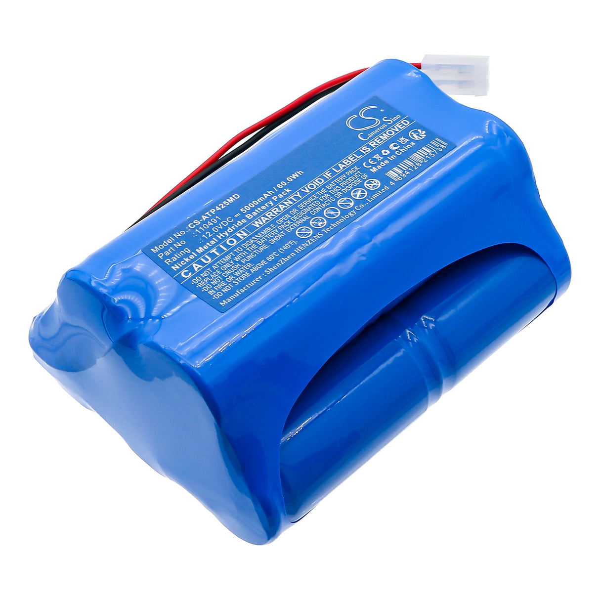 12.0V, Ni-MH, 5000mAh, Medical battery fits Atoms, 110491, Aspirateur Mucosite Atmoport N, Pump Atmoport N, 60.0Wh Medical Cameron Sino Technology Limited (Medical)