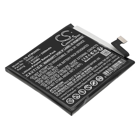 3.85V, Li-Polymer, 2300mAh, Mobile, SmartPhone battery fits At&T, RA001, Vista, WTATTRW2, 8.85Wh Mobile, SmartPhone Cameron Sino Technology Limited
