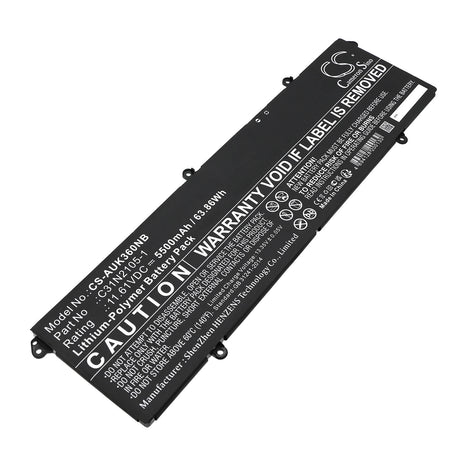 11.61V, Li-Polymer, 5500mAh, Notebook Battery fits Asus, K3605vu, K3605vv, 63.86Wh Notebook, Laptop Cameron Sino Technology Limited