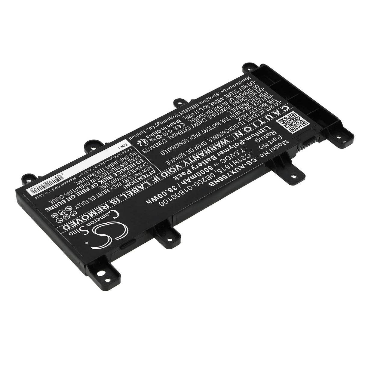 Battery For Asus, X756ua, X756ub, X756uf, X756uj, X756uq, X756uv, X756ux 7.6v, 5000mah - 38.00wh Notebook, Laptop Cameron Sino Technology Limited