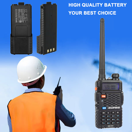 7.4V, Li-ion, 3800mAh, Two-Way Radio battery fits Baofeng, BL-5, BF-F8 PLUS, BF-F8+, 28.12Wh Two-Way Radio Cameron Sino Technology Limited
