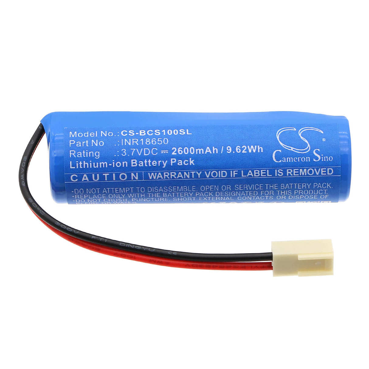 3.7V, Li-ion, 2600mAh, Kitchenware battery fits Biolite, INR18650, BaseCamp Stove, 9.62Wh Kitchenware Cameron Sino Technology Limited