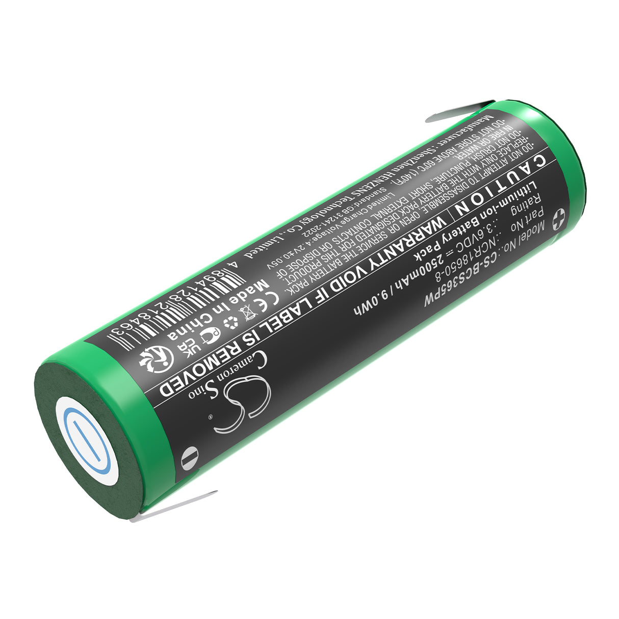 3.6V, Li-ion, 2500mAh, Power Tools battery fits Black & Decker, Ncr18650-8, Bdcs40g Type 1, Cs3652lc, 9.0Wh Power Tools Cameron Sino Technology Limited (Power Tools)