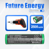 3.6V, Li-ion, 2500mAh, Power Tools battery fits Black & Decker, Ncr18650-8, Bdcs40g Type 1, Cs3652lc, 9.0Wh Power Tools Cameron Sino Technology Limited (Power Tools)